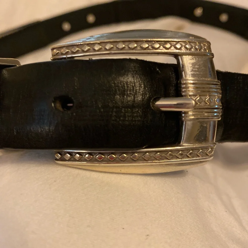 Brighton Men’s Leather Concho Belt Size 34.5